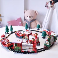 electric train locomotive toy music car xmas tree claus snowman educational outdoor indoor festival gift children