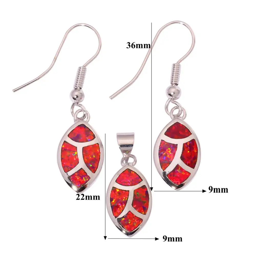 Комплект женских ювелирных изделий из опала и серег-подвесок | Украшения