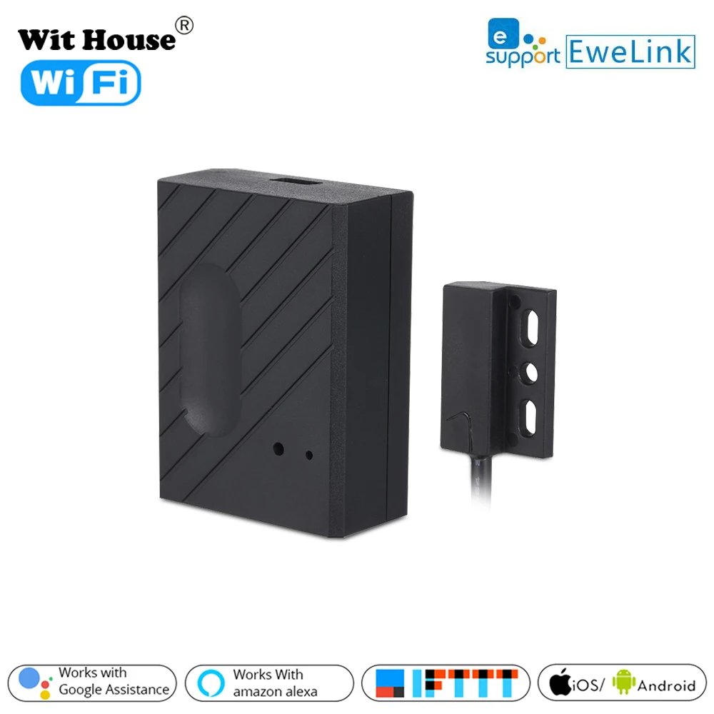 

WiFi Garage Door Opener Smart Gate Door Controllor Compatible With Alexa Echo Google Home Smart Life eWeLink IOS Android APP
