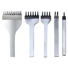 4 шт.компл. 3 мм 4 мм 5 мм инструменты для кожевенного ремесла дырокол инструмент для пробивки 1 + 2 + 4 + 6 зубец Инструменты для пробивки