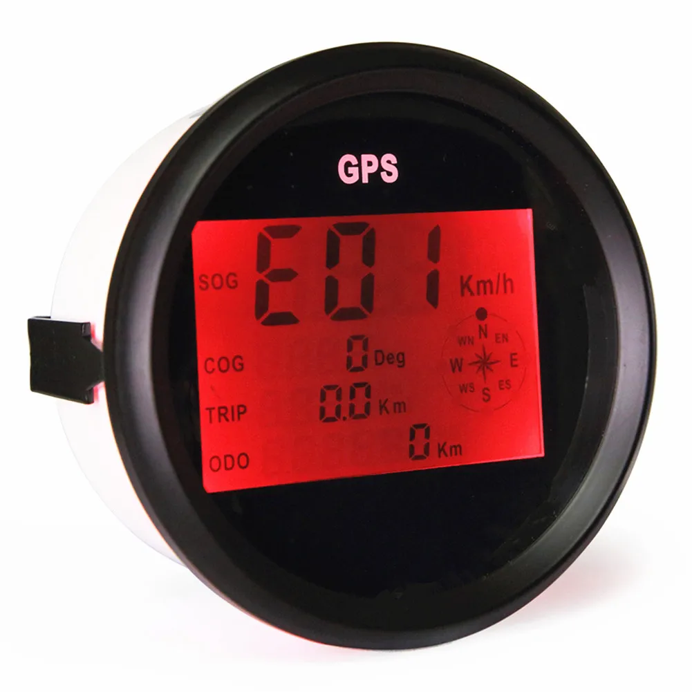 

Free Shipping 1pc Auto 85mm GPS Odometers Speed Mileometers Boat Sog 0-999Km/h Knots Mph Digital Speedometers Trip Meters Cog