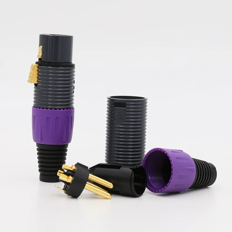 

Hifi VX002G audio singture-3 XLR connector for audio XLR audio cable 4pieces