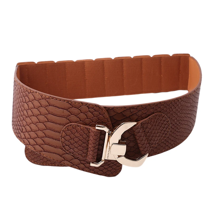 

Retro Wide Belts For Women Loose Wide Corset Belt Rocking Chair Fashion Belt Gold Metal Rivet Buckle Wide Belt For Dress Jacket
