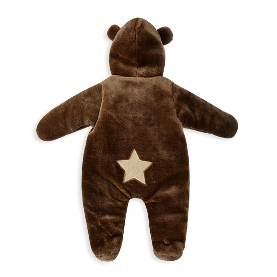 Комбинезон Honeyzone для новорожденных мальчиков зимний хлопковый Плюшевый