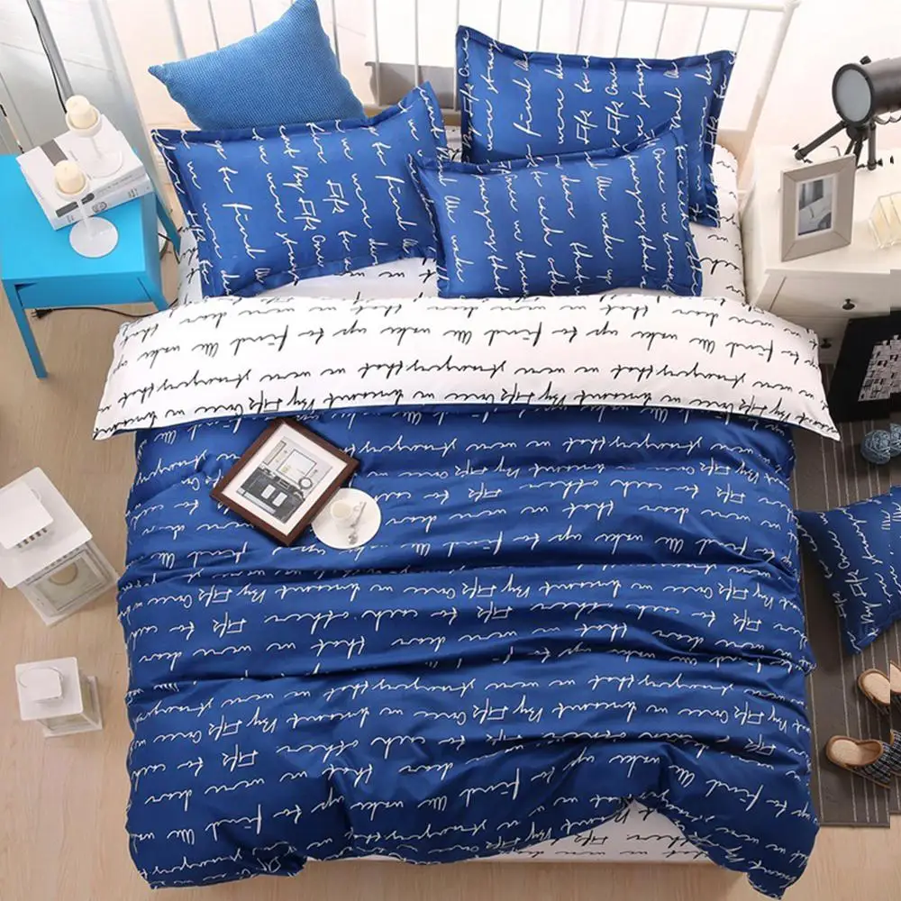 Комплект постельного белья из 100% хлопка пододеяльник подушка покрывало простыня