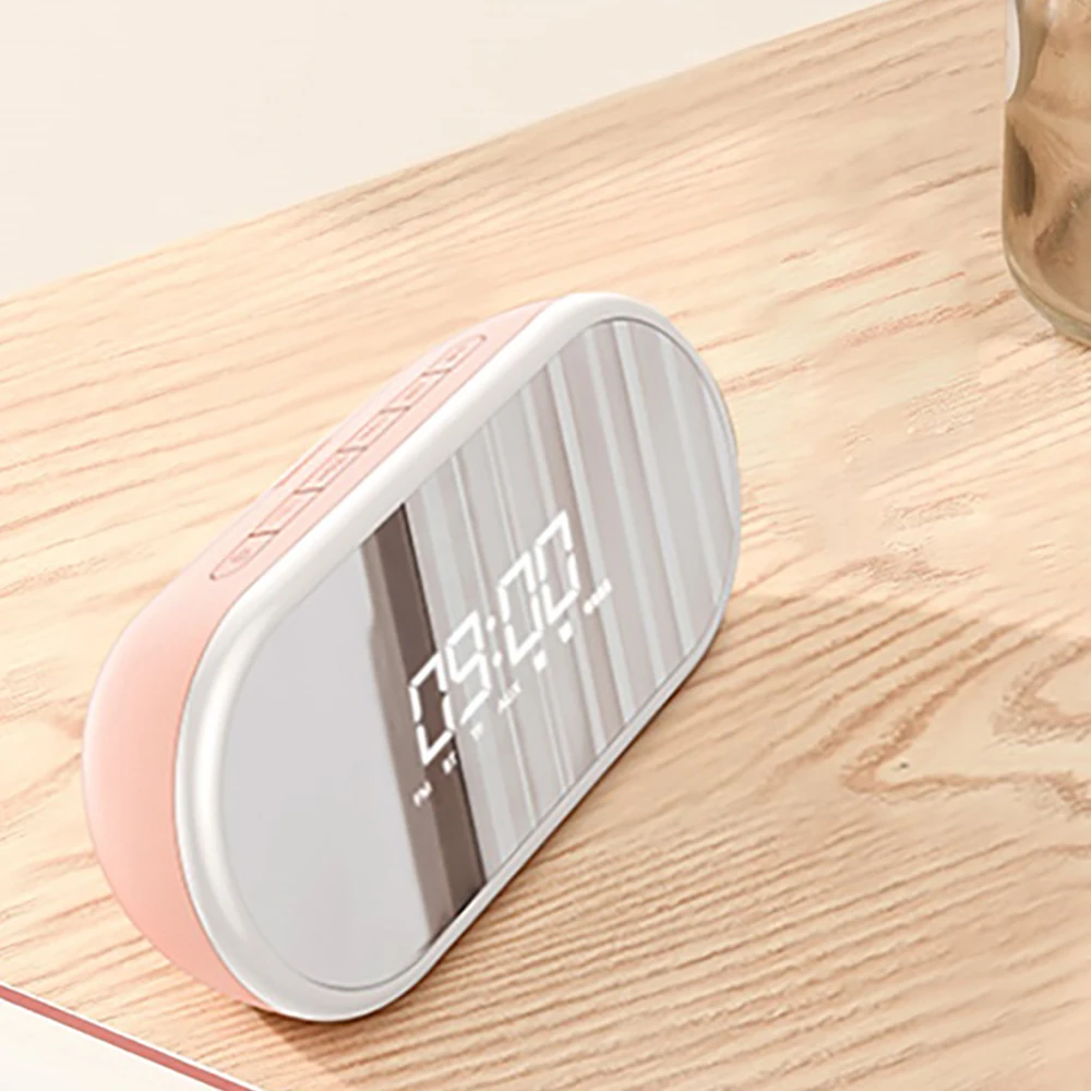 Двойной будильник Беспроводной Bluetooth 4 2 Динамик FM радио Повтор двух светильник