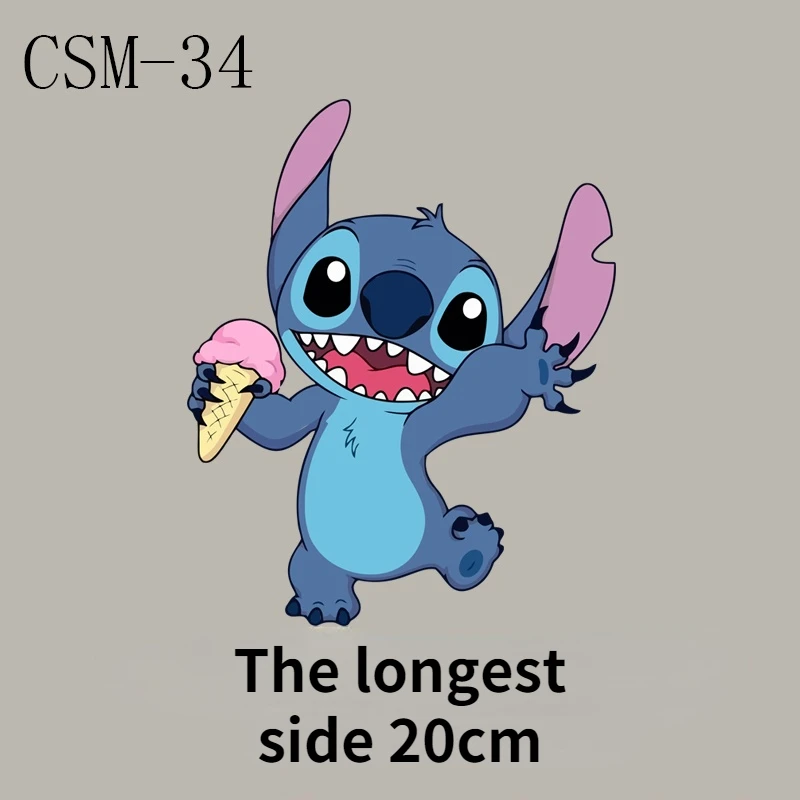 Лило и Ститч мультяшный нашивка на одежду Детская футболка с нашивкой утюге