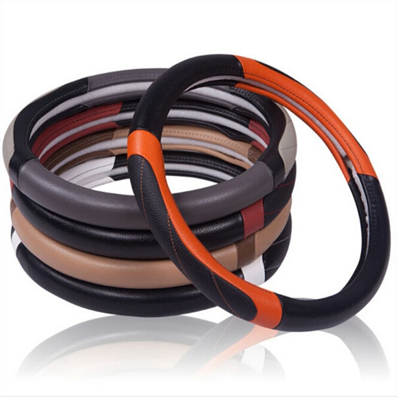 Аксессуары для гоночных автомобилей комплект чехлов на руль Кожаные чехлы