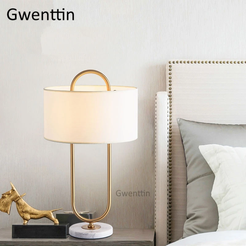 Современные роскошные золотые настольные лампы скандинавский Железный