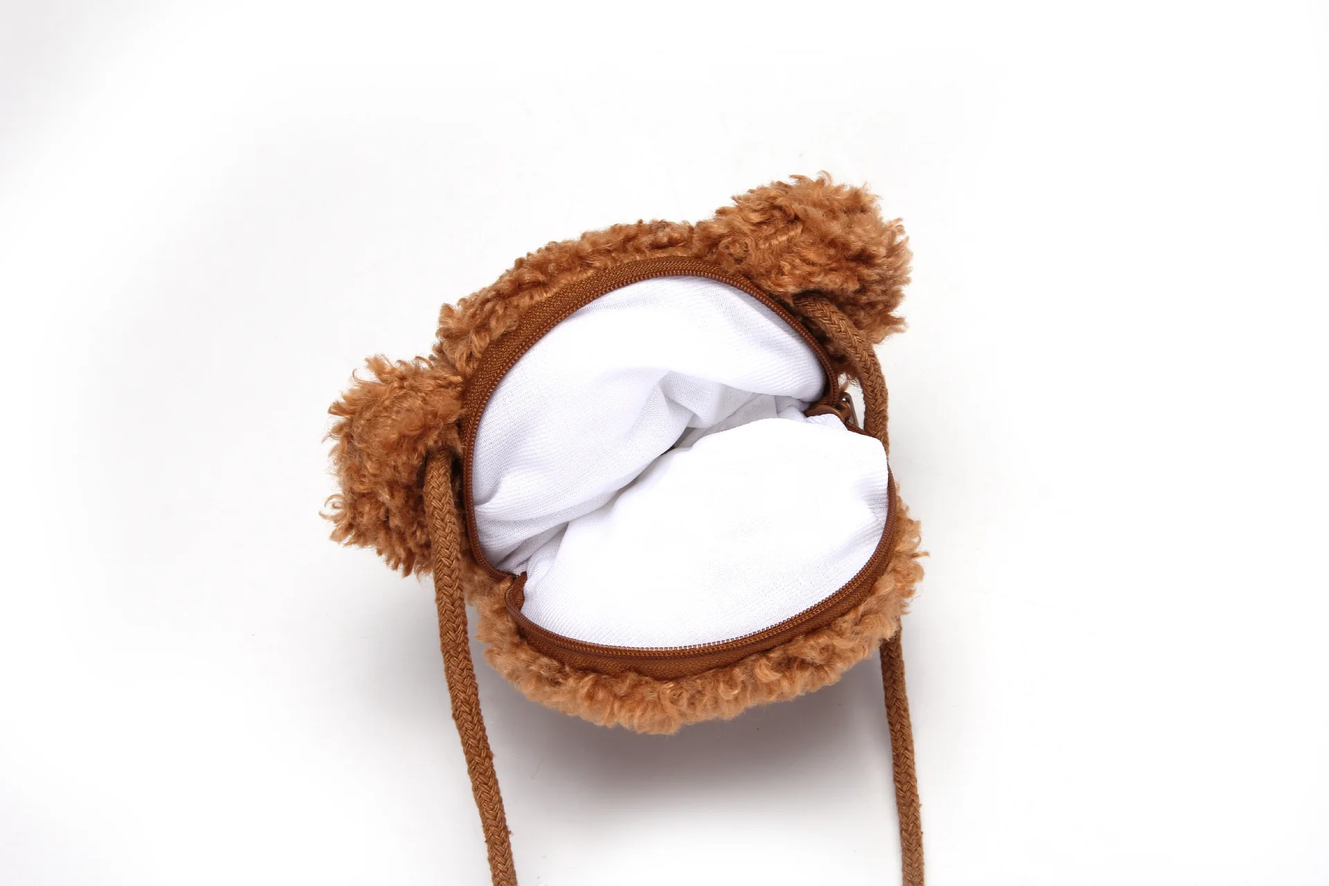 Детская плюшевая сумка на плечо с медведем для девочек мессенджер