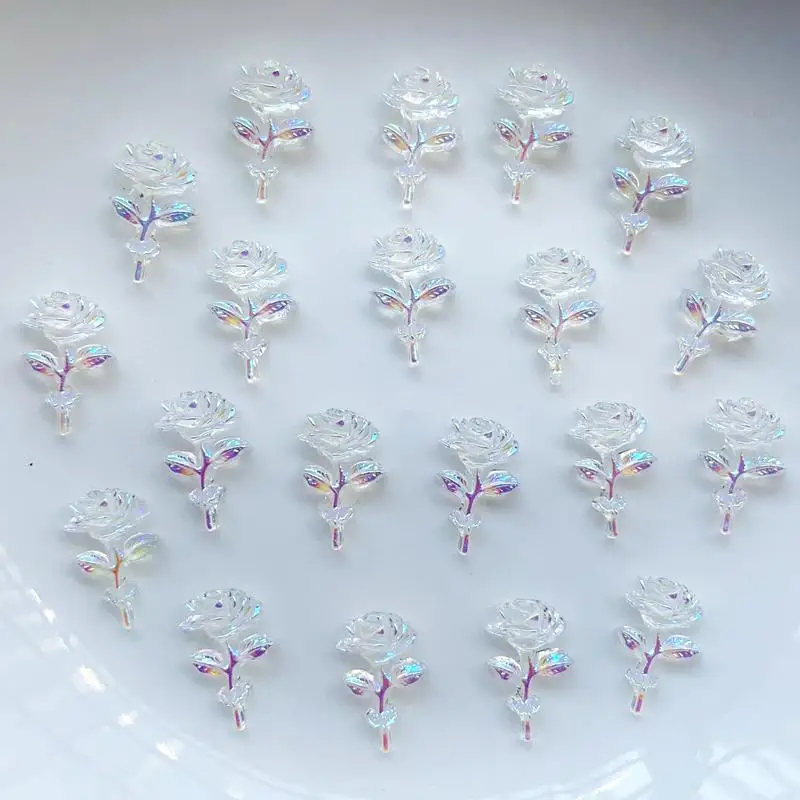 

50 штук AB Crystal Rose flat Стразы DIY ювелирные аксессуары товары для ногтей украшение для дизайна ногтей