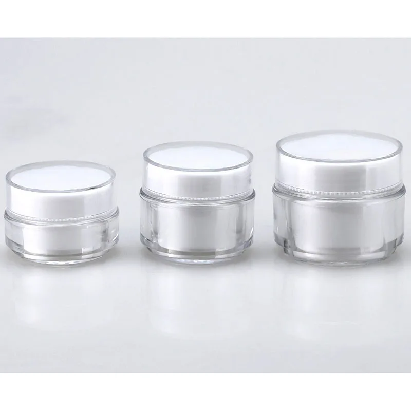 Новинка 1 шт. 30/50 г косметические баночки Пустые Акриловые Банки для крема банки
