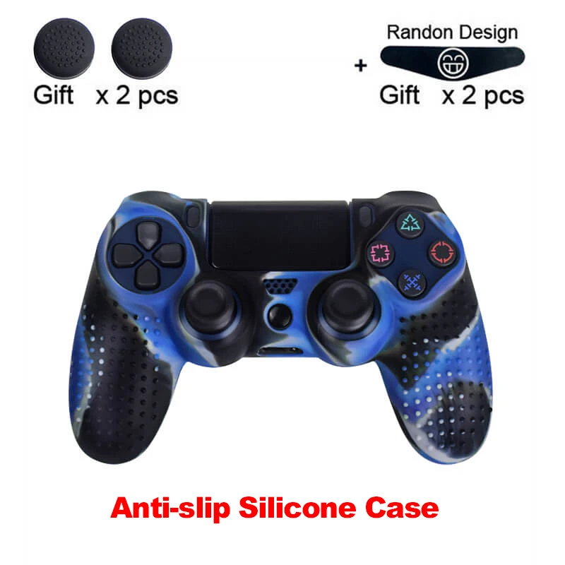 Non-slip-6 Защитный чехол-лягушка для SONY Playstation 4 PS4 с контроллером, мягкий силиконовый гелевый резиновый чехол для PS4 Pro Slim Gamepad - Цвет: Non-slip-6