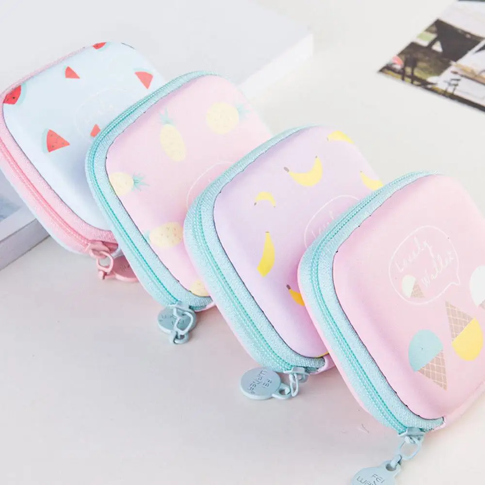 Милый мини Женский кошелек с держателем для карт на молнии маленький клатч из