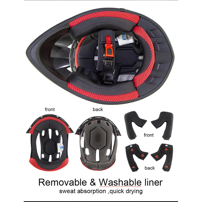 Шлем SOMAN для езды по бездорожью и гору мотоциклетный шлем мотокросса с очками MX