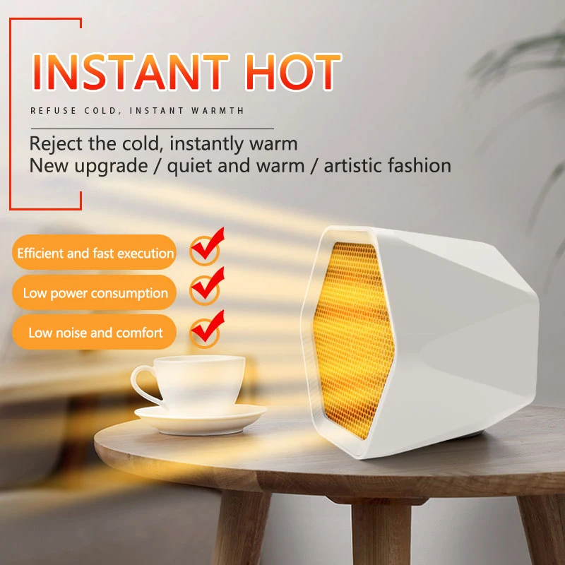 Домашний тепловентилятор 600 Вт мини электрический обогреватель Настольный