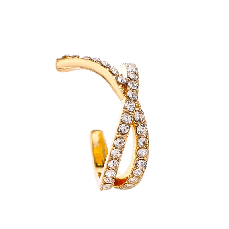 

Ear Cuff For Women 1 pcs Charming Zircon Clip On Earrings Gold earcuff Without Piercing Earrings Jewelry