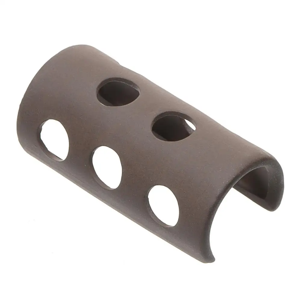 Аквариумное украшение для аквариума Saim белое керамическое полукруглое