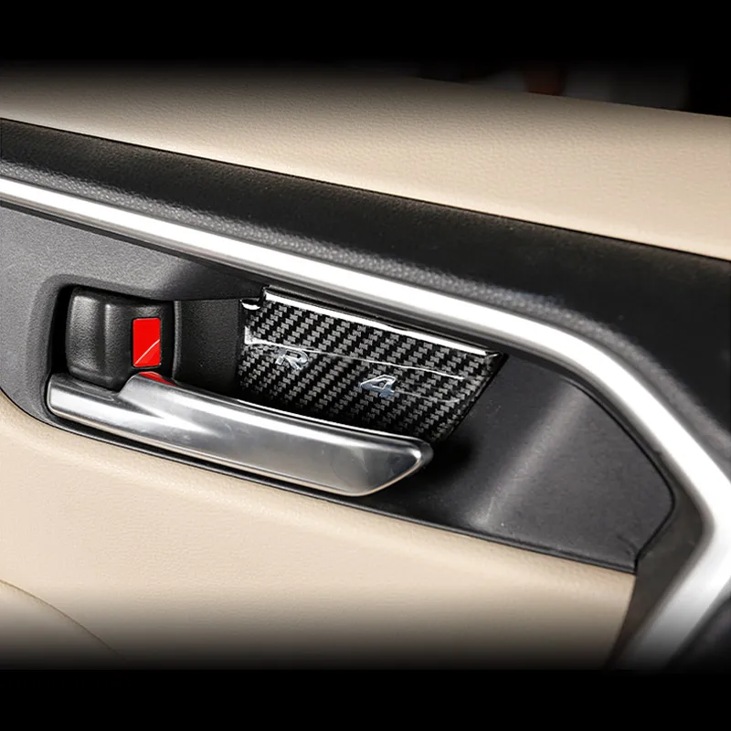 Для нового Toyota RAV4 Rav 4 2020 Автомобильная внутренняя дверная чаша из углеродного