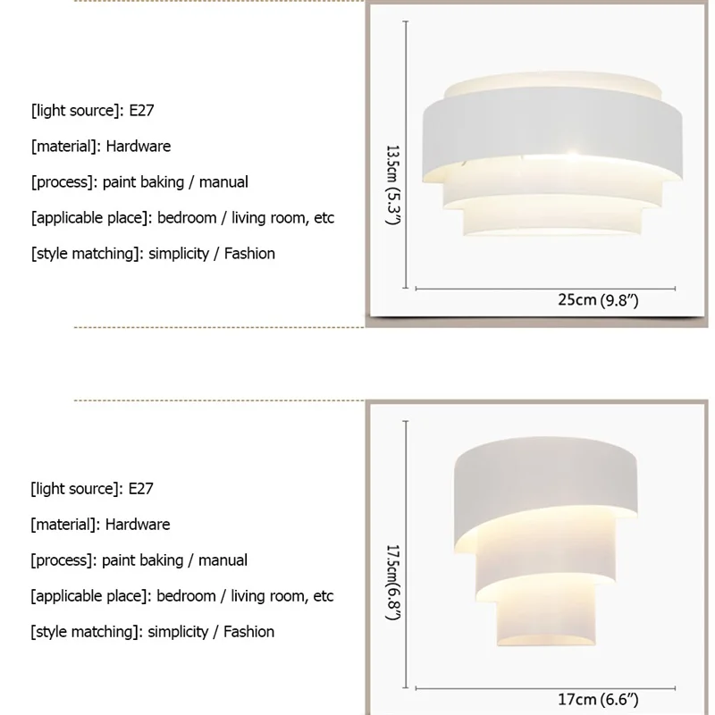 

OULALA Wall Lamps LED Modern Nordic Simple Indoor Sconces Lights For Home Living Room