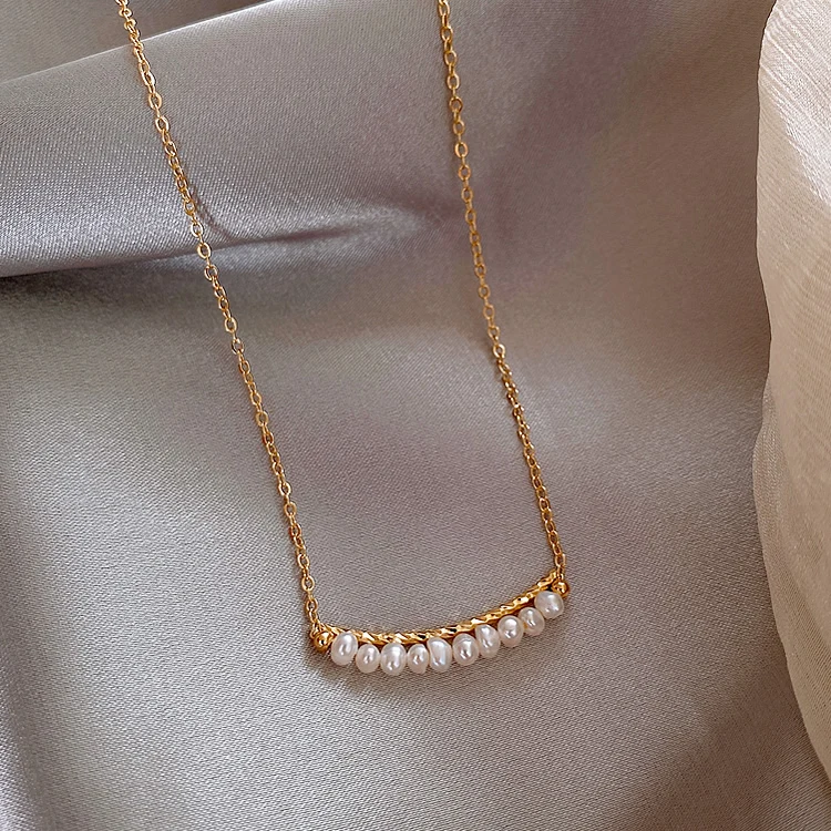 

Female Of pearl Necklace Advanced Design Feels Clavicle Chain Tide Web Celebrity Neck Chain Contracted New Style Is Acted The Ro