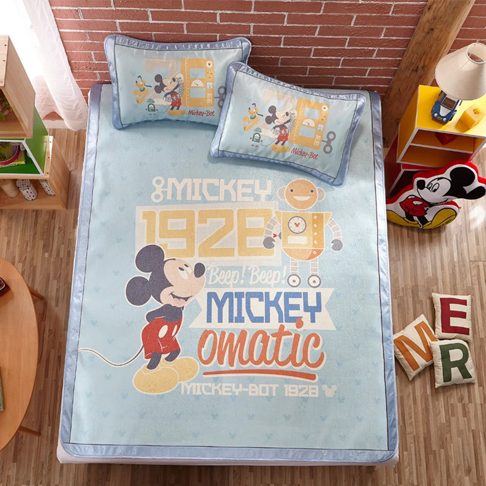 Disney Children's Ice Silk Mat Summer Boys Girls Children's Mat Mattress and Floor Mats Baby Cartoon Cool Carpet