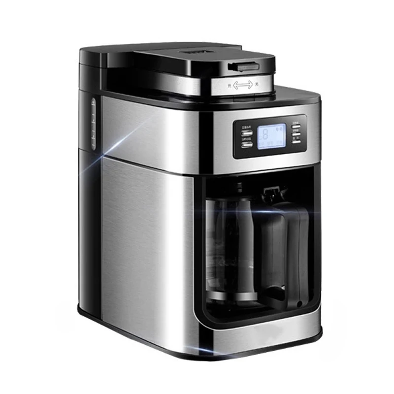 

2 In1 Drip Coffee Maker Compatible Ground Coffee and Coffee Beans Coffee Maker Machine with Digital Display Keep Warm Sonifer XB