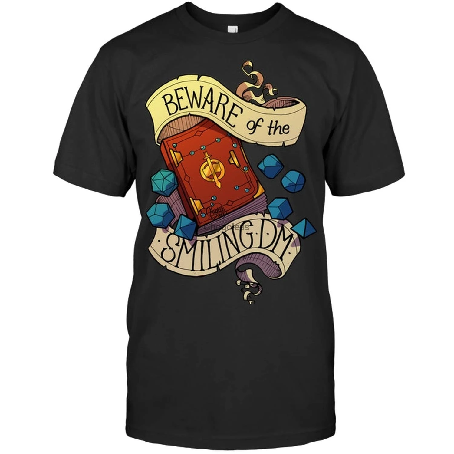 Остерегайтесь улыбающегося мастера подземелья футболки с капюшоном 23 | Мужская