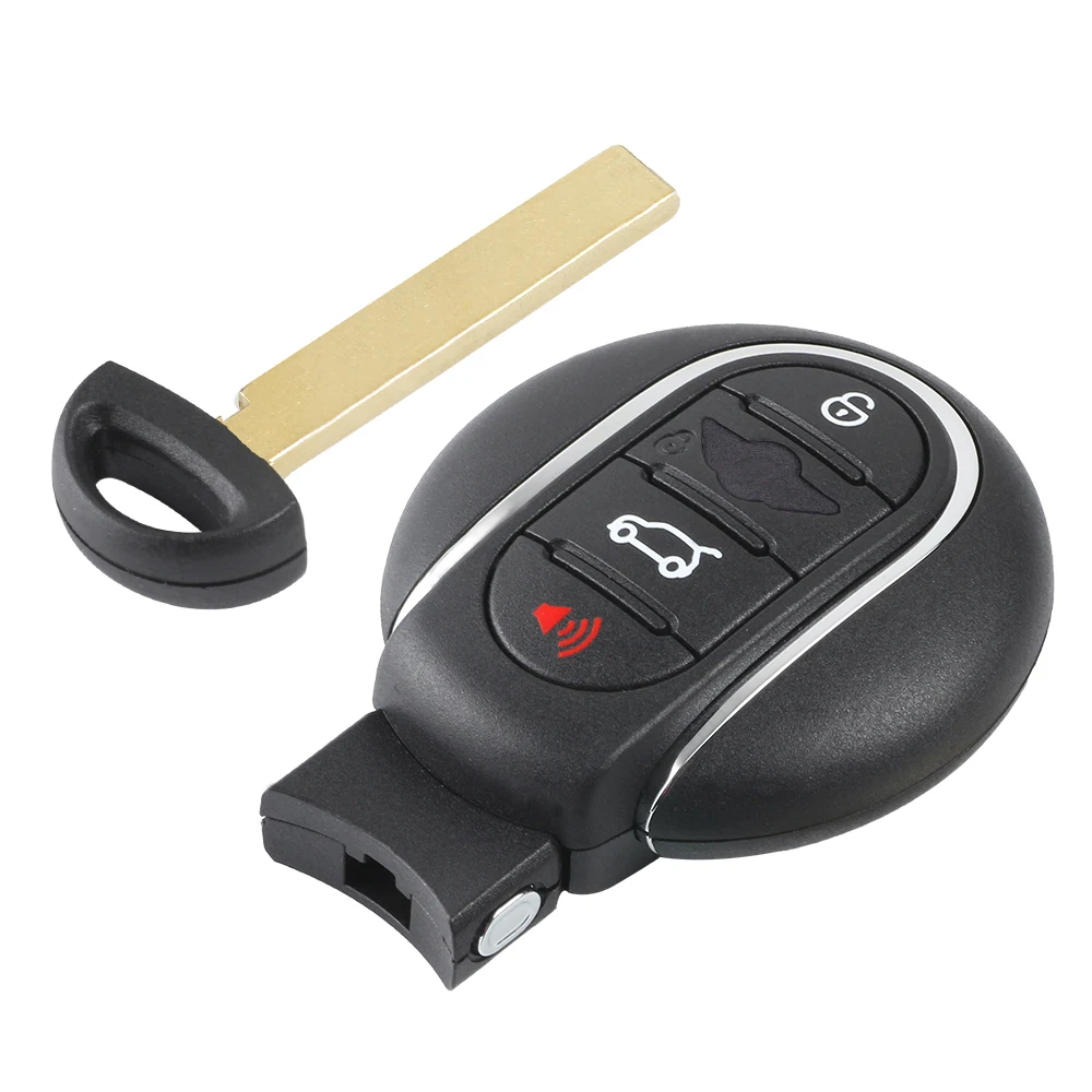 Запасная деталь KEYECU 3/4 кнопки 434 МГц для Mini Copper 2014 2018 Clubman 2015 2019 NBGIDGNG1 / FEM BDC|Ключ от