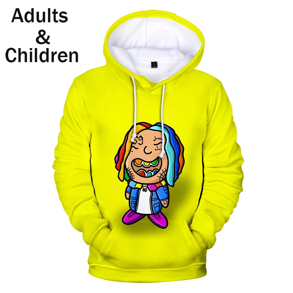 

Популярные толстовки с 3D принтом 6IX9INE, мужские свитшоты, Женская Осенняя Детская уличная одежда, Лидер продаж, толстовка с 3D рисунком 6IX9INE дл...