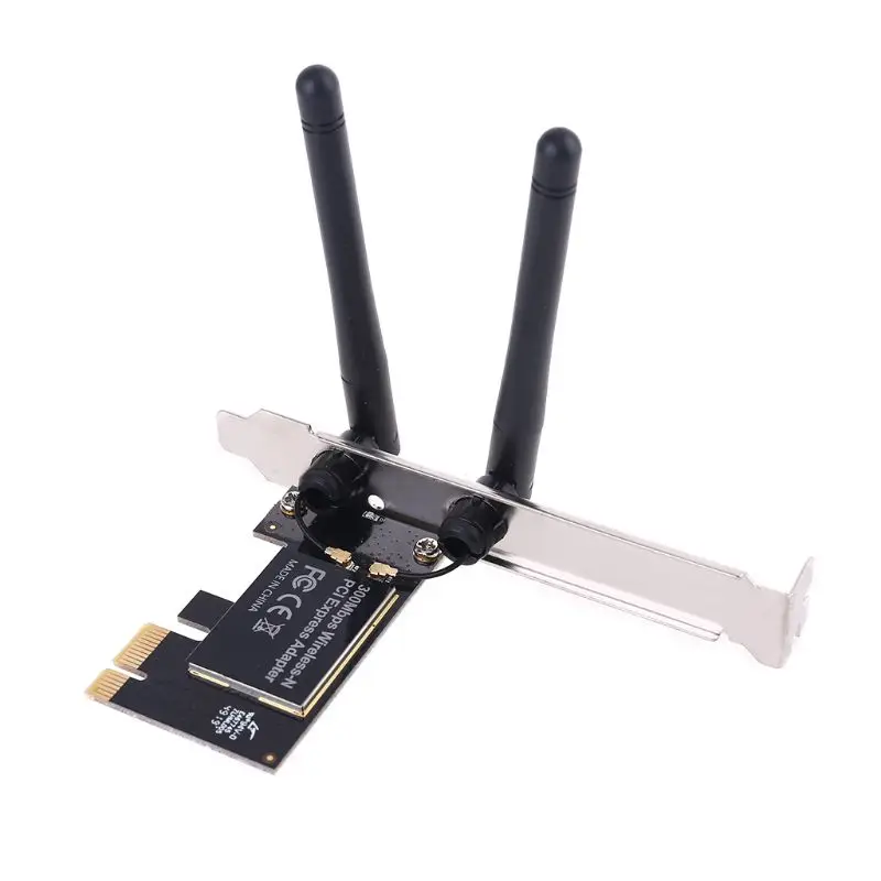 300 Мбит/с 2 4 ГГц беспроводной Bluetooth адаптер Wi-Fi PCI-E сетевая Рабочая карта PCI-Express для
