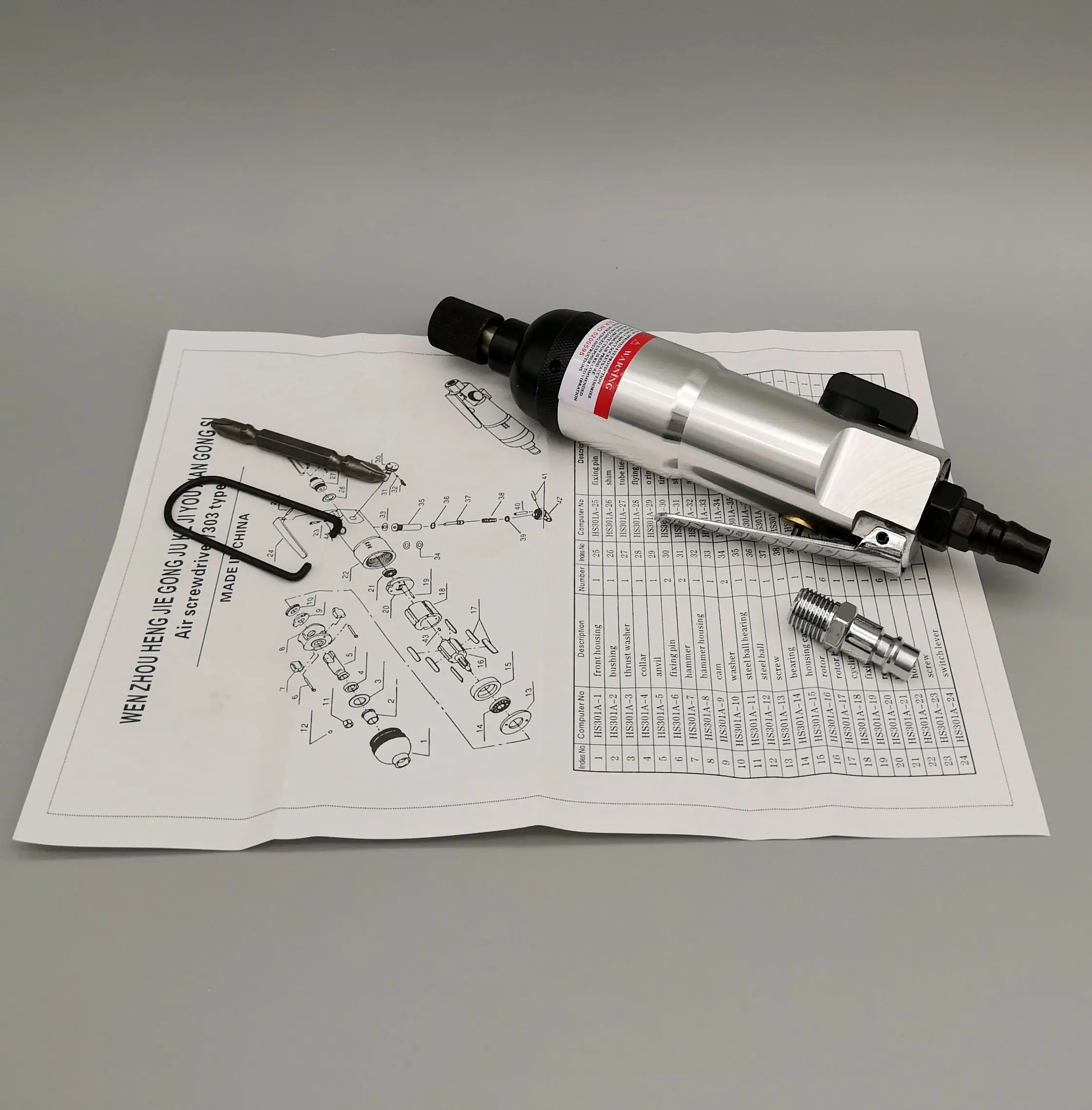 

5H Air Screwdriver Straight Head Type Pneumatic Screwdriver Air Screwdriver Hand Drill Wind Driver Pneumatic Tools Air Tools