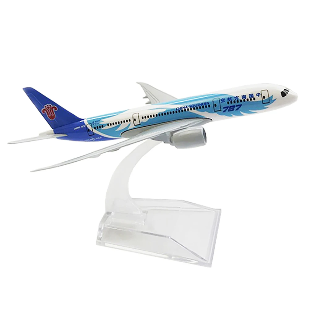 

Самолет в масштабе 1/400 B787 China South, 14 см, модель самолета из сплава Боинг 787 для детей, подарок, коллекция, украшения для дома