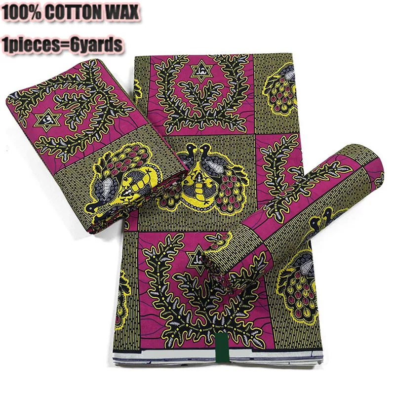 2021 ткань с Африканским восковым принтом из Анкары 100% хлопок в нигерийском стиле