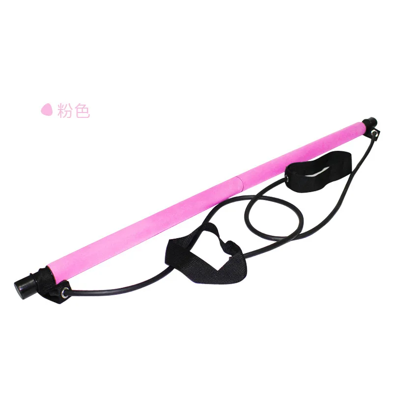 

New Fitness Sport Pilates Bar Kit Gym Workout Stick Pilates Exercise Bar Kit with Resistance Band Body Building Puller Yoga Rope