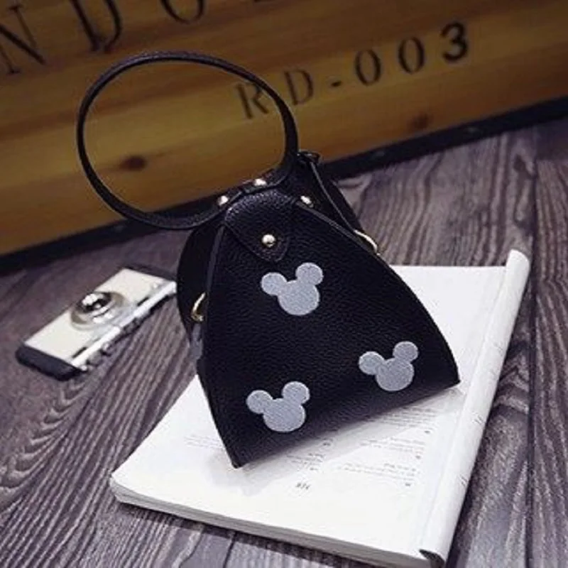 Женская мини сумка с треугольным фонариком Сумочка d в форме Микки Zongzi через