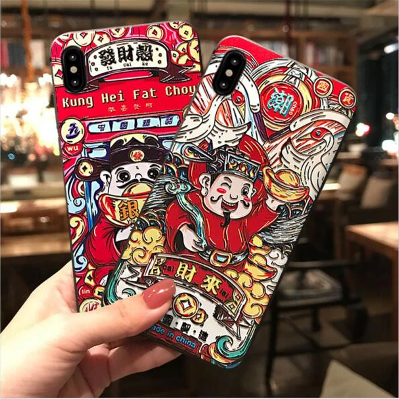 Мягкий силиконовый чехол MKS cat fortune crane carp jump fat choy с милыми животными для Huawei Honor V9 V10