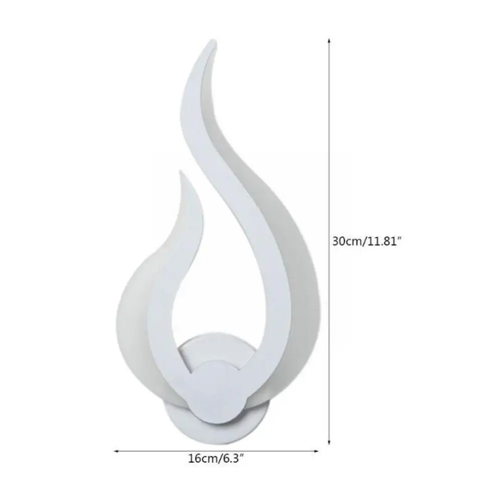 

LED Light Modern Wall Lamp Acrylic Sconce 12W 85-265V Room Living Flame Hallway Shape Decoration Art Bathroom Bedroom Indoo E0L4