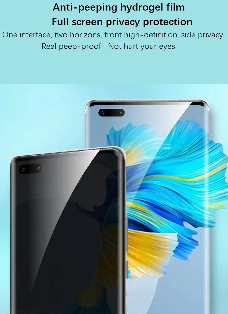 

Антишпионская фотопленка для VIVO X50PRO X60PRO IQOO5PRO NEX3/3S, Гидрогелевая пленка, не стекло