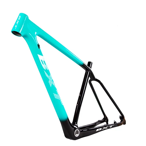 Новая полная карбоновая рама 29er Bicicletas горный велосипед Запасные детали для велосипеда, углепластик MTB рама через ось 148*12 мм велосипедная Рама - Цвет: half green2