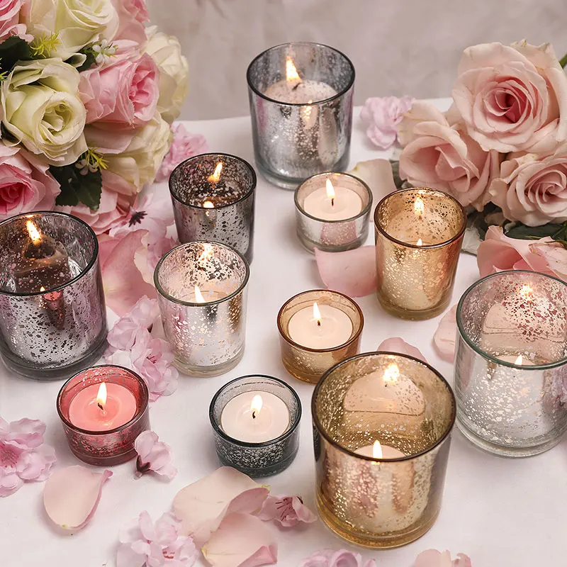 Стеклянные подсвечники настольный чайный светильник для дня рождения вечеринки