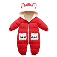 winter baby romper girls boys toddler jumpsuits velvet coat thick cotton clothes newborn coveralls long sleeve 9 18 months