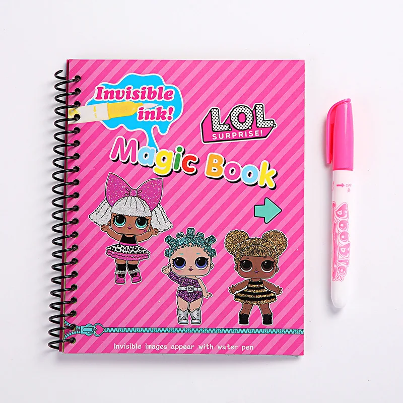 

Original LOL surprise dolls Water painting Drawing toys Graffiti action figure Watercolour magic book for girls birthday gifts