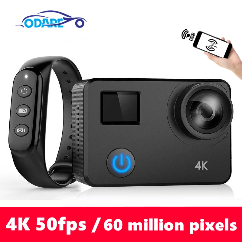 Спортивная Экшн камера ocare Ultra HD 4K 50fps Wi Fi дистанционное управление сенсорный