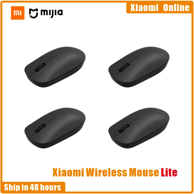 

In Stock Xiaomi Wireless Mouse Lite 2.4GHz 1000DPI Ergonomic Optical Portable Computer Mouse Easy to carry gaming Mouses 1-4pcs