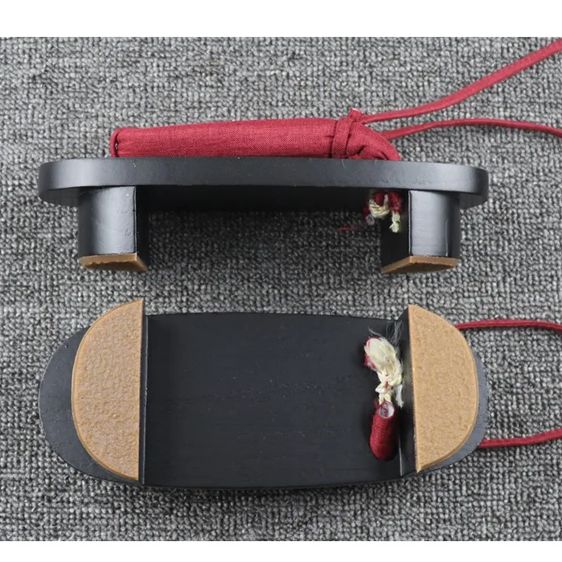 

WHOHOLL Women Slippers Chinese Antiquity Han And Tang Dynasties Lacquer Wooden Geta Clogs Flip Flops Chinoiserie Cosplay Shoes