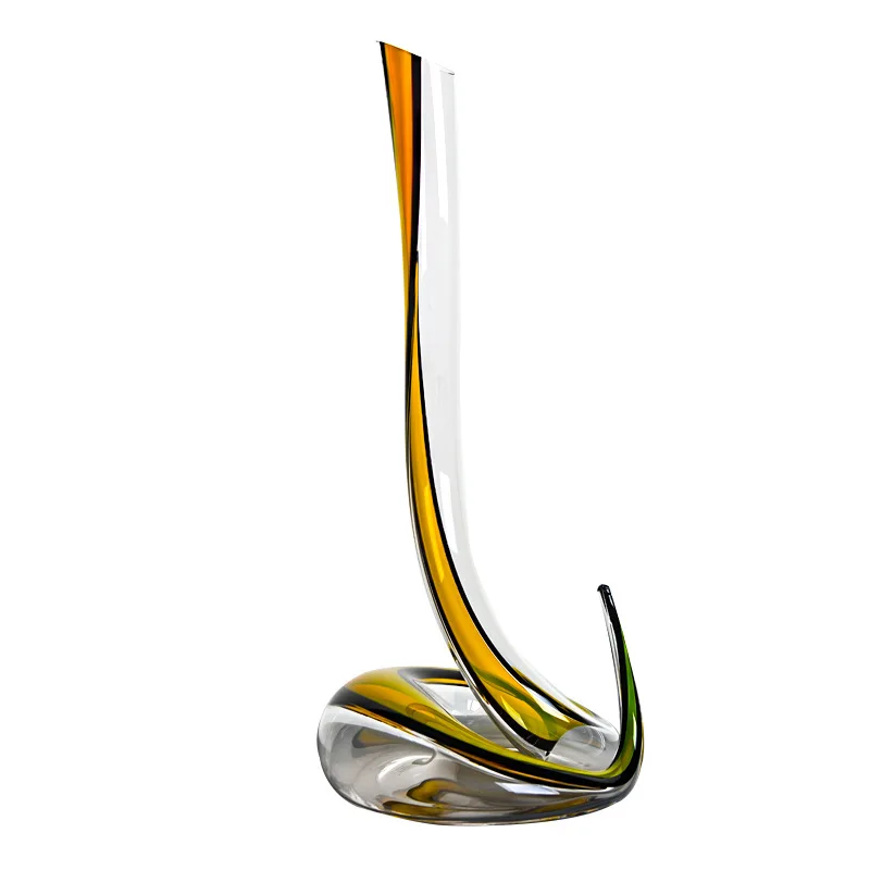 

Color snake wine decanter creative crystal clear glass Wine Dispenser Quick Decanter