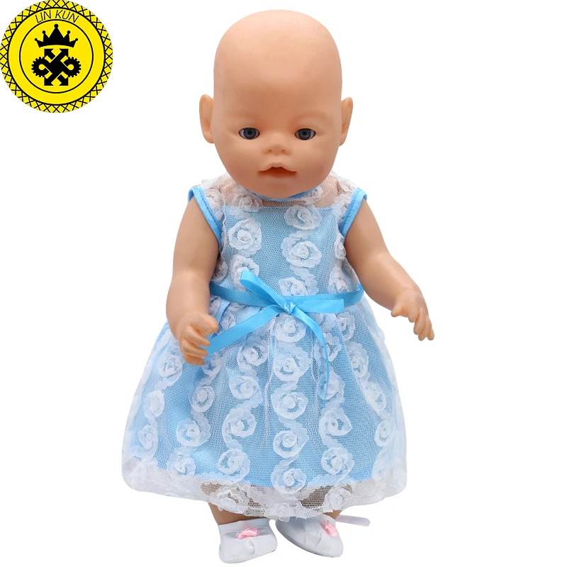 4 цвета Детская кукольная одежда красное кружевное платье юбка принцессы + туфли