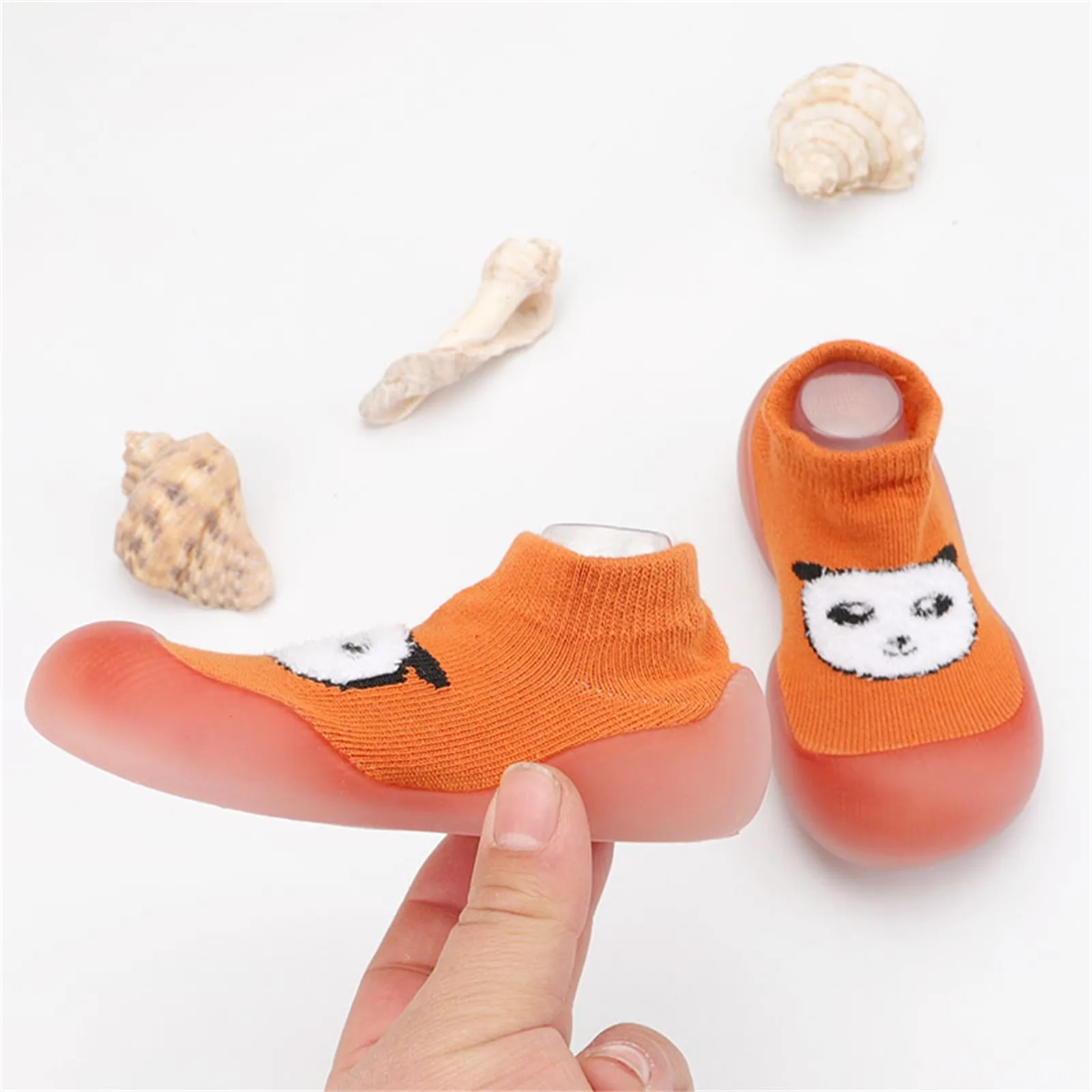 

Unisex Baby Shoes Cute Animal Toddler First Walkers Soft Sole Rubber Shoes Cartoon Anti-Slip Indoor Socks Outdoor Infant Shoes
