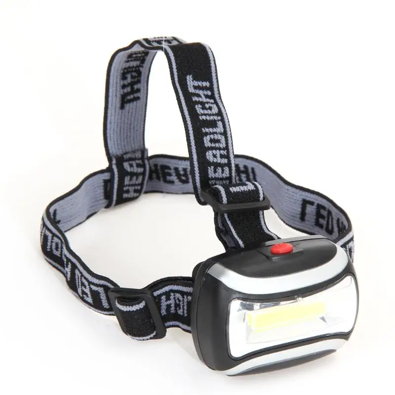 Mini COB LED Headlights Outdoor Camping Mountain Climbing Flashlight Hiking Night Fishing Lights Battery Powered